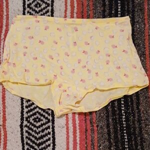 PINK Victoria's Secret Yellow Panties with Pink and White Dots